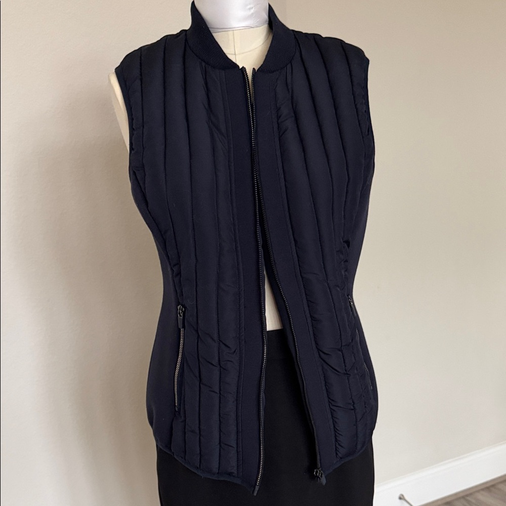 Betsy Johnson Navy Women's Black Quilted Vest